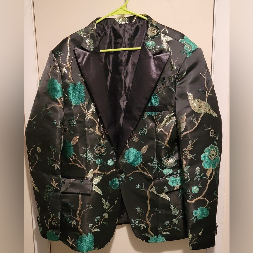 Men’s Damask Blazer Jacket